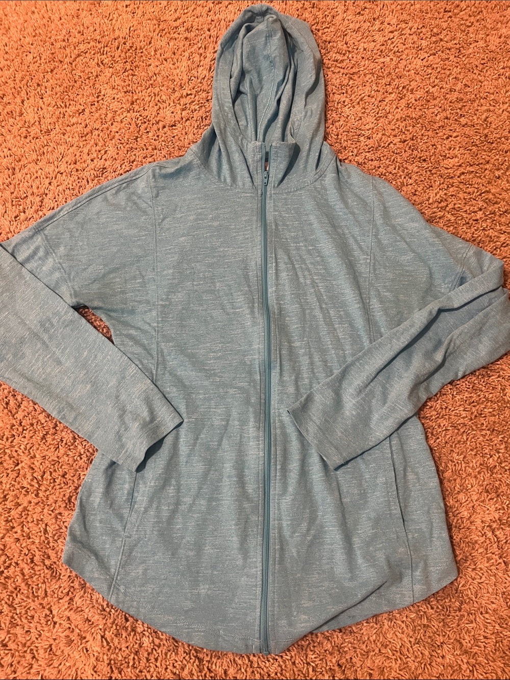 Columbia Women's Heather Sky Blue Hooded Zip Jacket